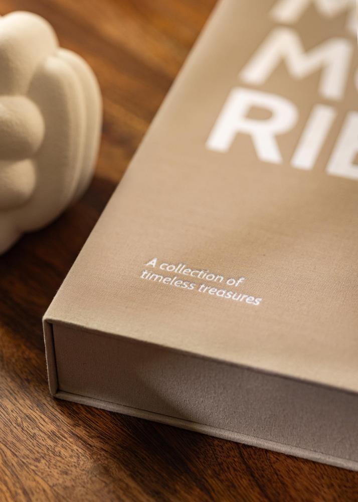 KAILA MEMORIES Grey/White - Coffee Table Photo Album (60 Черни Страници)