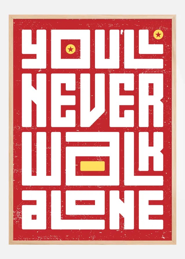 YNWA Text Постер