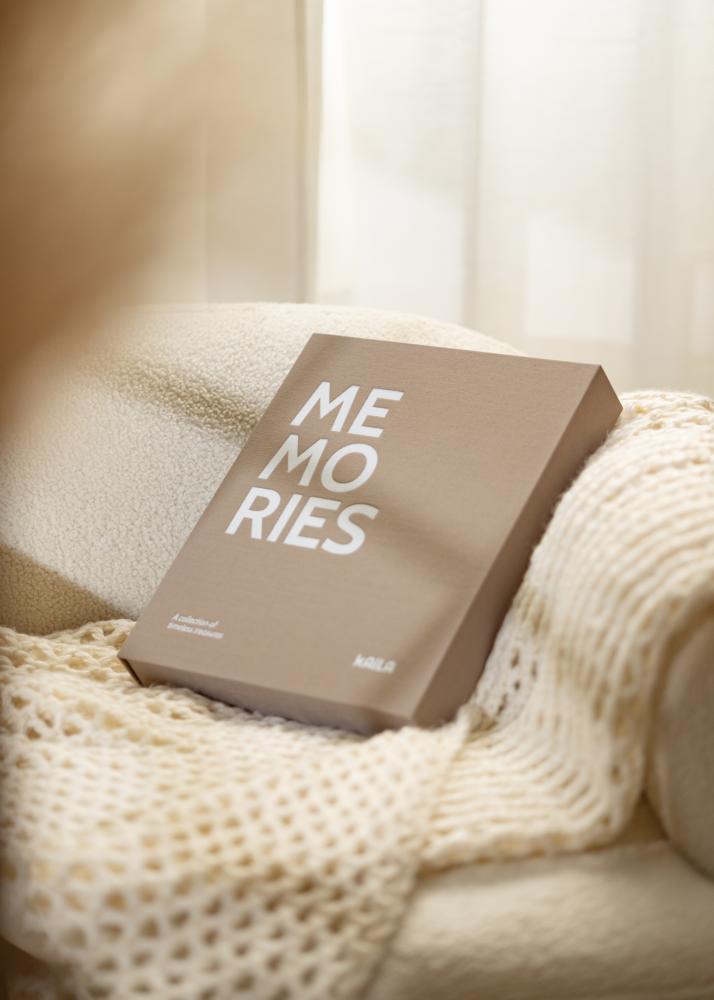 KAILA MEMORIES Grey/White - Coffee Table Photo Album (60 Черни Страници)