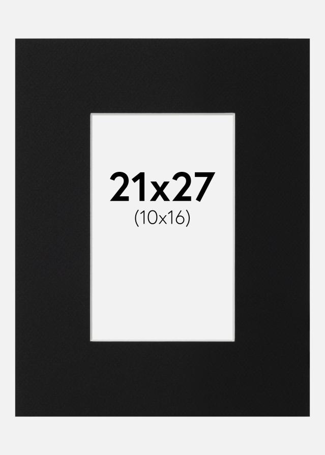 Паспарту Черен Стандарт (Бяло Ядро) 21x27 cm (10x16)