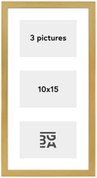 Edsbyn Рамка за колаж XVI Златно - 3 Снимки (10x15 cm)