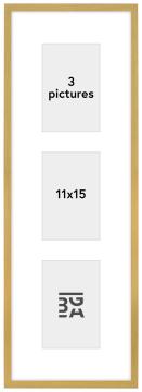 Edsbyn Рамка за колаж VIII Златно - 3 Снимки (11x15 cm)