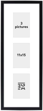 Edsbyn Рамка за колаж V Черно - 3 Снимки (11x15 cm)