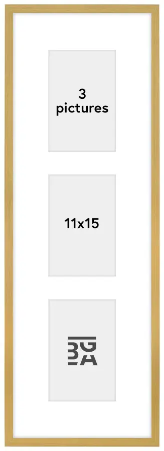 Edsbyn Рамка за колаж VIII Златно - 3 Снимки (11x15 cm)