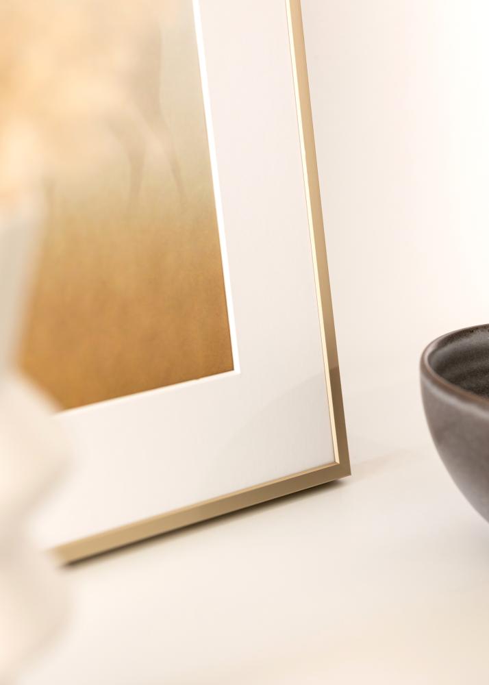 Алуминиева рамка Акрилно стъкло Месинг 70х100 см