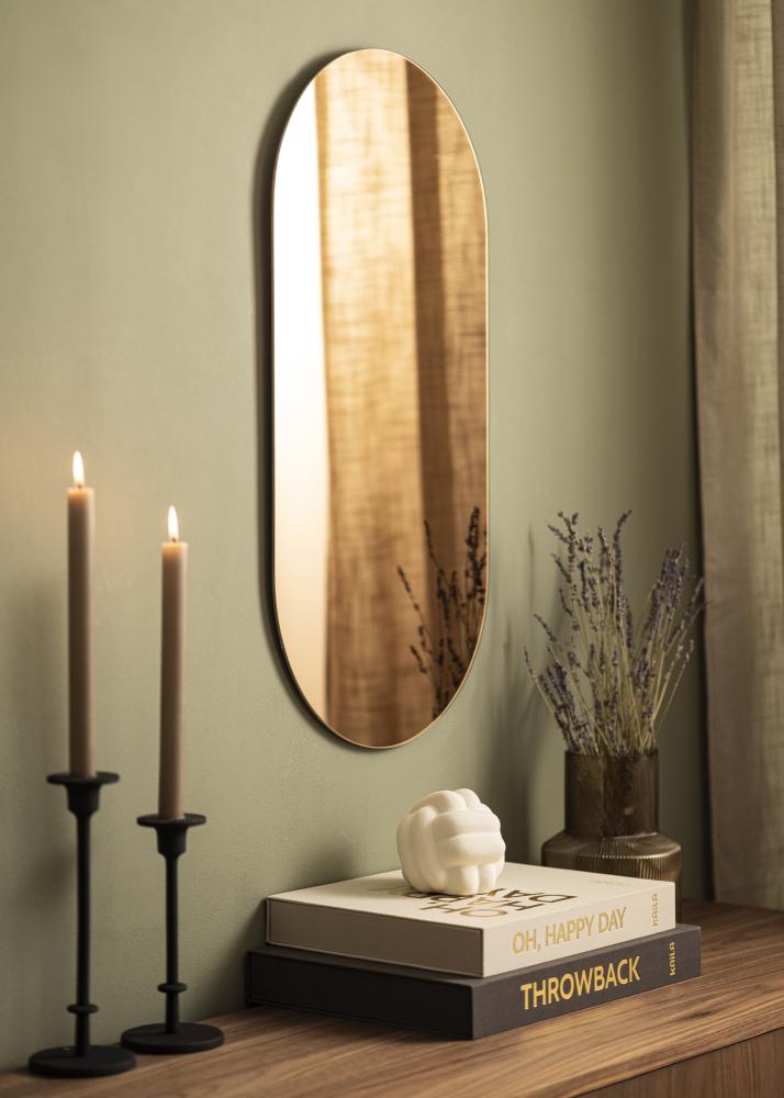 KAILA Огледало Овално Rose Gold 35x70 cm