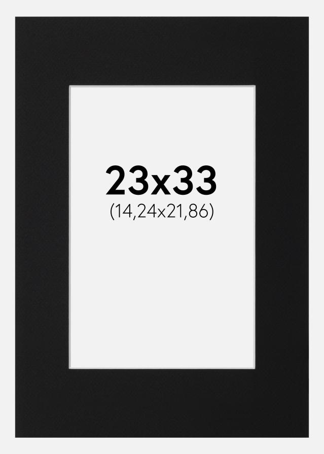 Паспарту Черен Стандарт (Бяло Ядро) 23x33 cm (14,24x21,86)