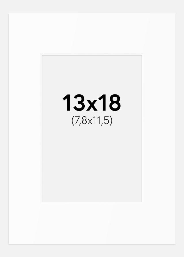 Паспарту Бял Стандарт (Бяло Ядро) 13x18 cm (7,8x11,5)