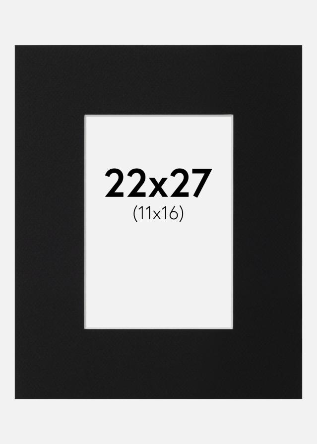 Паспарту Черен Стандарт (Бяло Ядро) 22x27 cm (11x16)