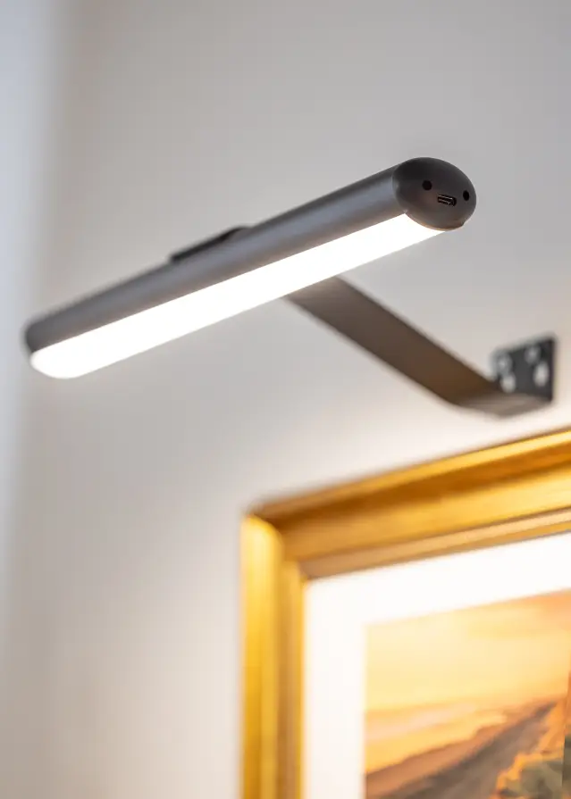 KAILA Lux Bateryno Osveshtenie za Kartini 33 cm - Cheren