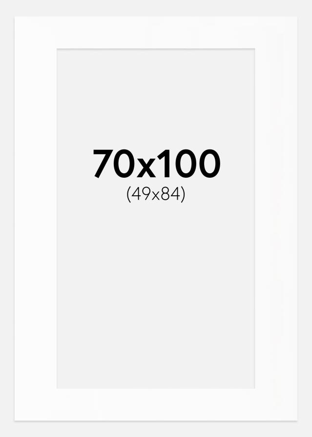 Паспарту Бял Стандарт (Бяло Ядро) 70x100 cm (49x84)