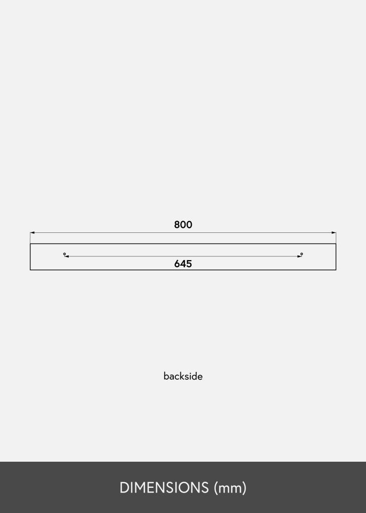 KAILA Поставка за картини Черна 80 cm