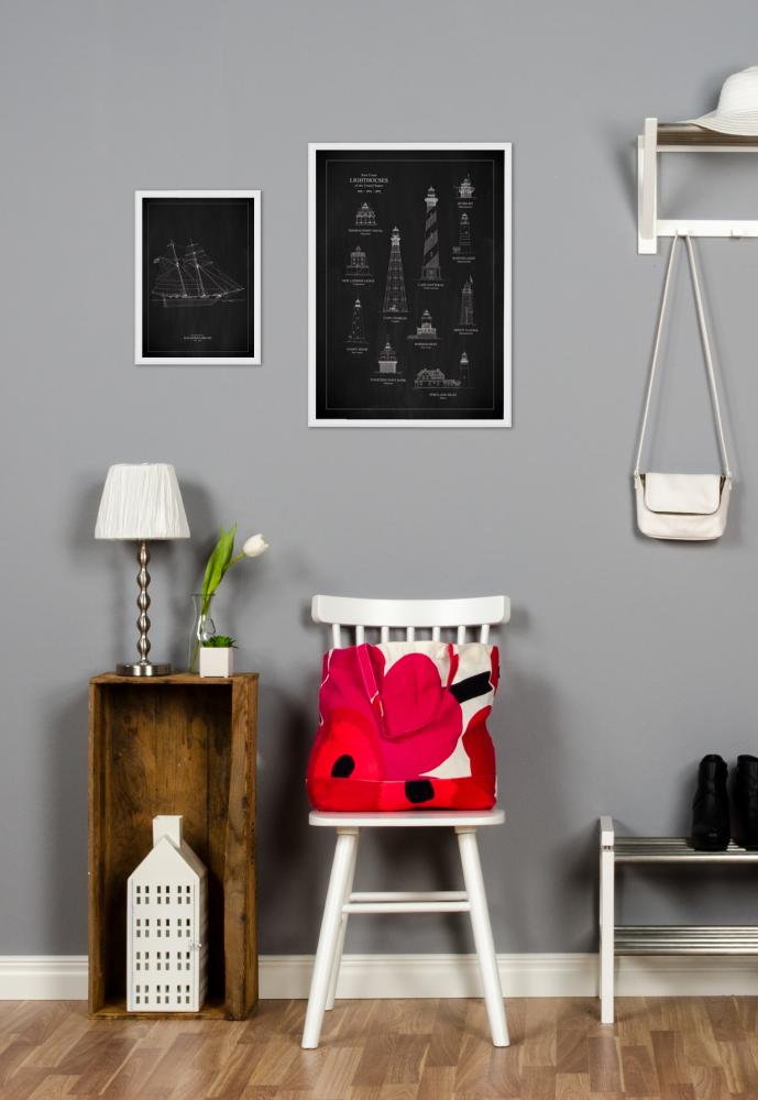 Griffeltavla - Fyrar - East Coast Постер