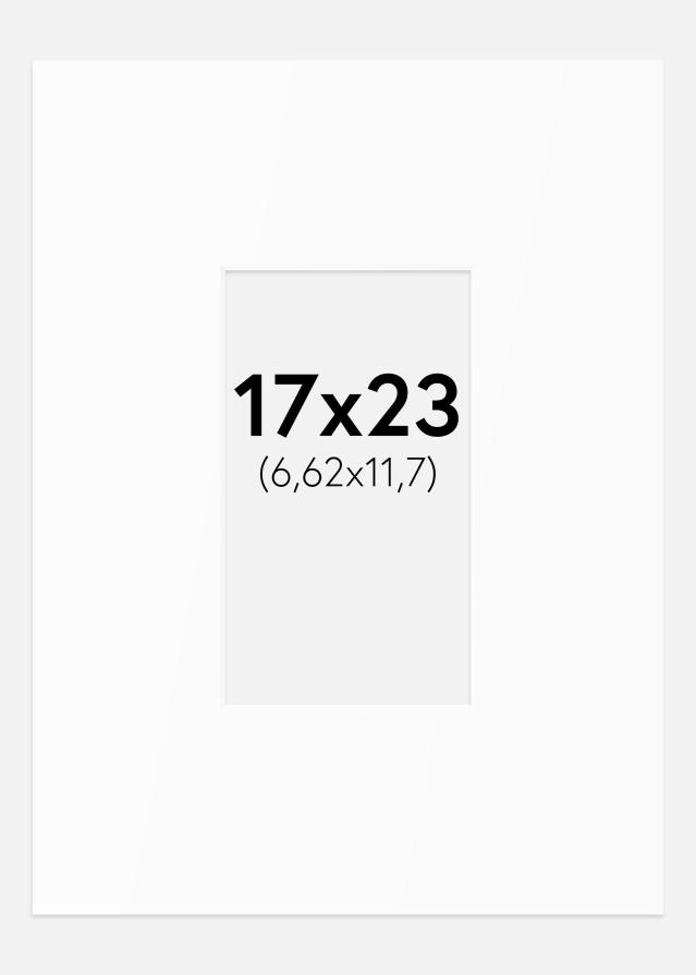 Паспарту Бял Стандарт (Бяло Ядро) 17x23 cm (6,62x11,7)