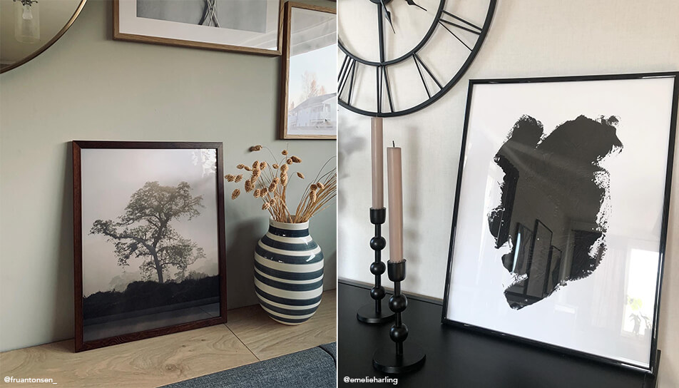 Картини на комод в дневна стая