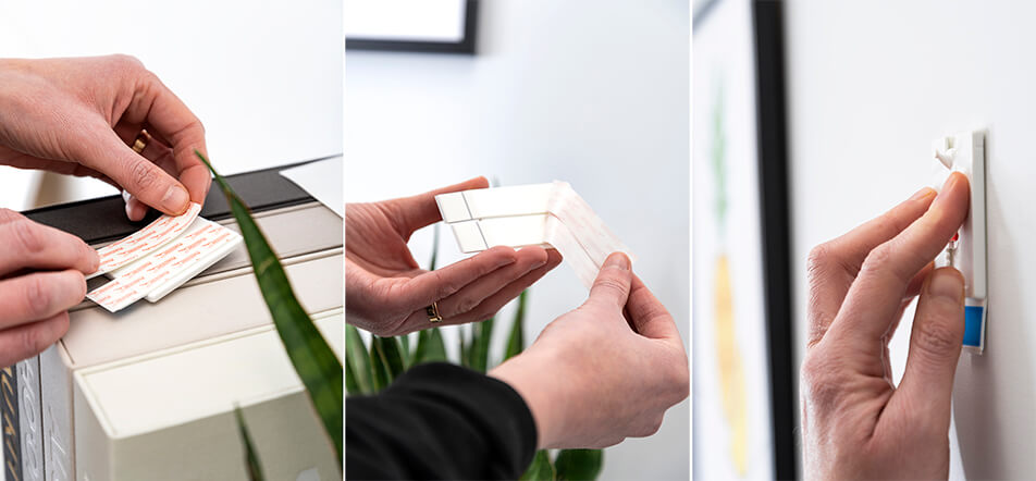 Самозалепващ пирон на Tesa