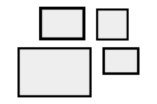 Стена с картини с 4 изображения