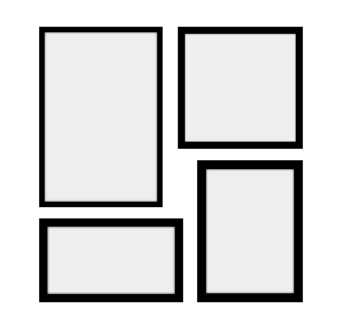 Обединена стена с картини с 4 изображения